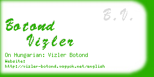 botond vizler business card